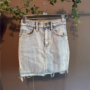Wilfred/Aritiza Light Blue Denim Mini Skirt